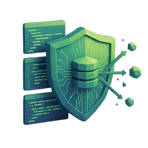 Ikona bezpieczeństwa danych