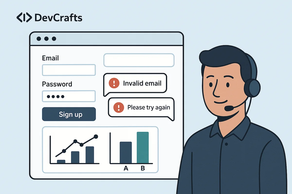 UX microcopy: Jak drobne teksty podnoszą konwersję i odciążają support